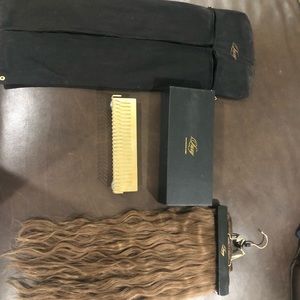 20” Luxy Hair Clip In Extensions Ash brown 220g